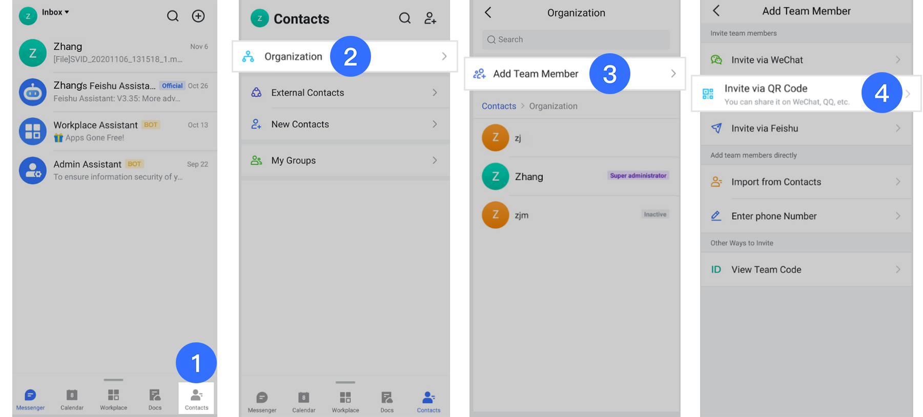 How to get Team QR Code?