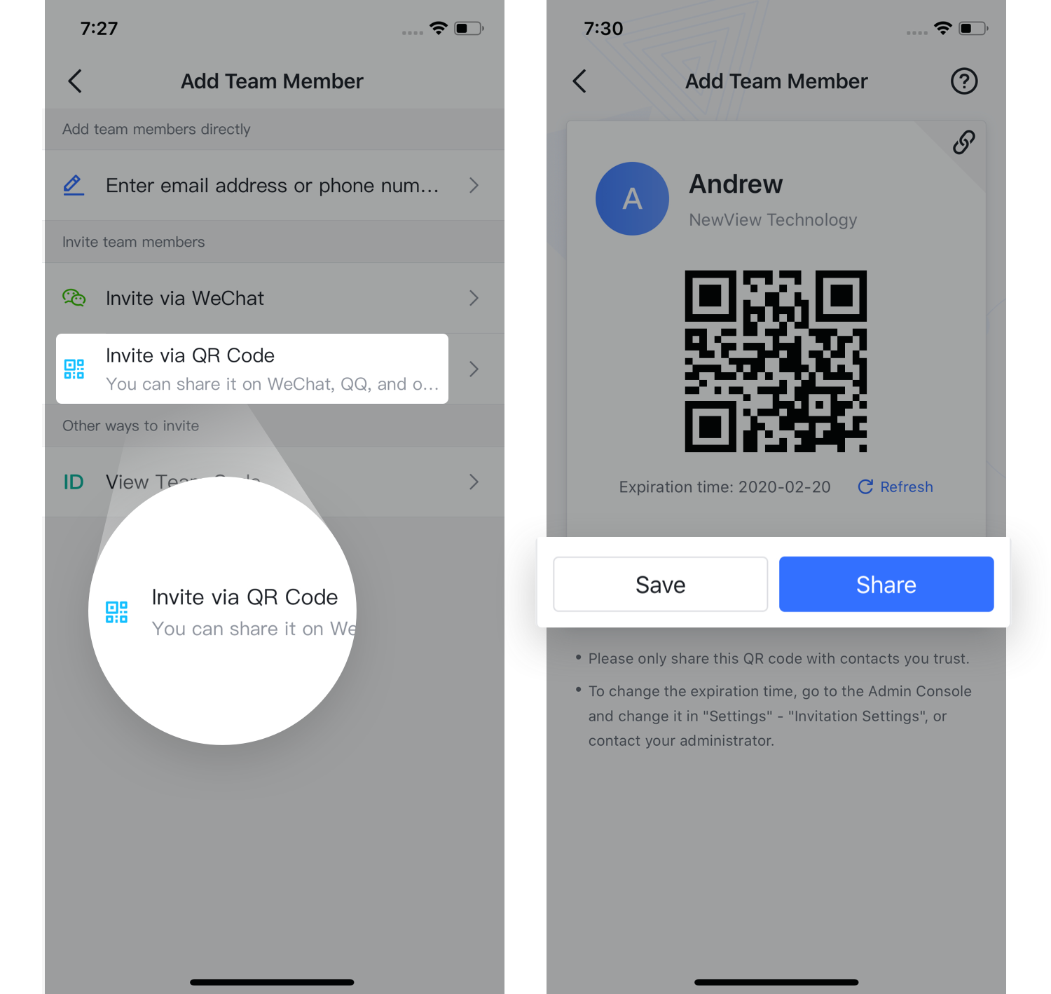 FAQ How to get Invite QR Code?